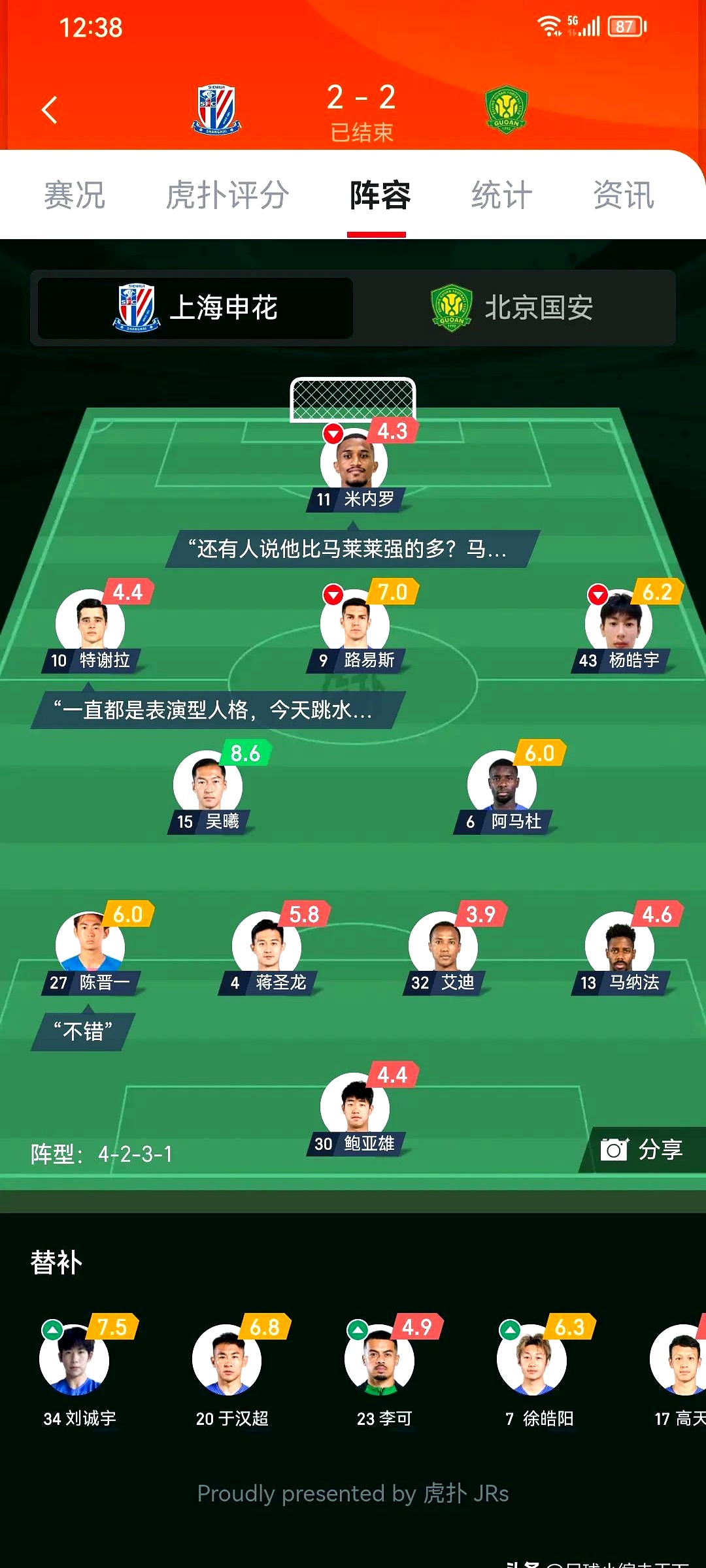 上海申花全取三分，河南建业遭遇客场惨败